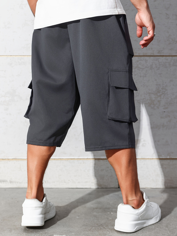 Ежедневни мъжки панталони, корейски стил, висока талия, къс крачол, бамбукови влакна