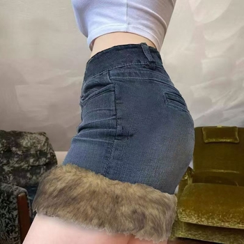 Деним пола, мъхеста тъкан, микроеластичност, полиестер 30-50%, Пролет 2023