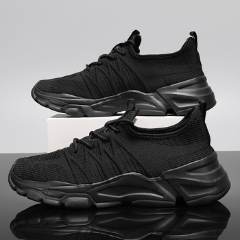 Мъжки мрежести дишащи маратонки – горна част от мрежа; дишащи; закопчаване отпред с връзки; пяна подметка