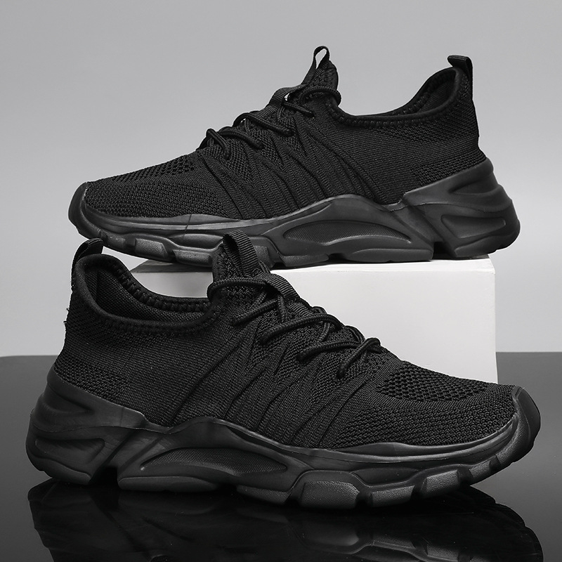 Мъжки мрежести дишащи маратонки – горна част от мрежа; дишащи; закопчаване отпред с връзки; пяна подметка