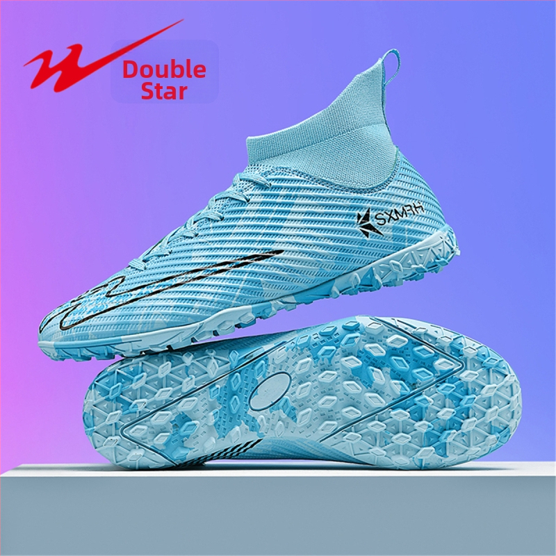 Augstas futbola kurpes ar sietaina augšdaļa un gumijas zoli, priekšējā šņorēšana, pieaugušajiem, unisex