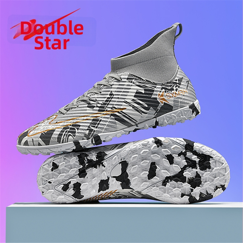 Augstas futbola kurpes ar sietaina augšdaļa un gumijas zoli, priekšējā šņorēšana, pieaugušajiem, unisex