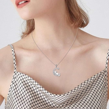 Колие с висулка от сплав, електроплакирано, котешка форма, О-образна верига, за жени