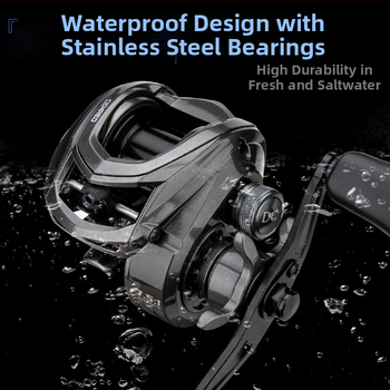 Comair Kalapüügirull vees tilga kujuga, DC elektromagnetiline digitaalne pidur, roostevabast terasest gultnid, 7.5:1 lühike võll