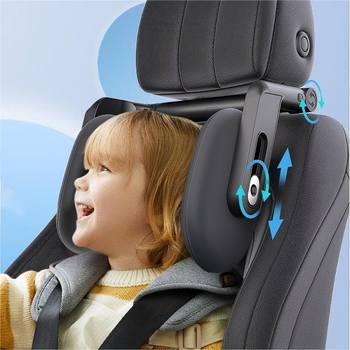 Autopeapadi mäluvahtiga, reguleeritav kolmetoelines disain külgsuuna magamiseks, universaalne sobivus, ühe klikiga paigaldus