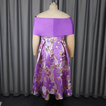 Рокля с едно рамо, жакардова А-линия, висока талия, дълга вечерна рокля за банкет