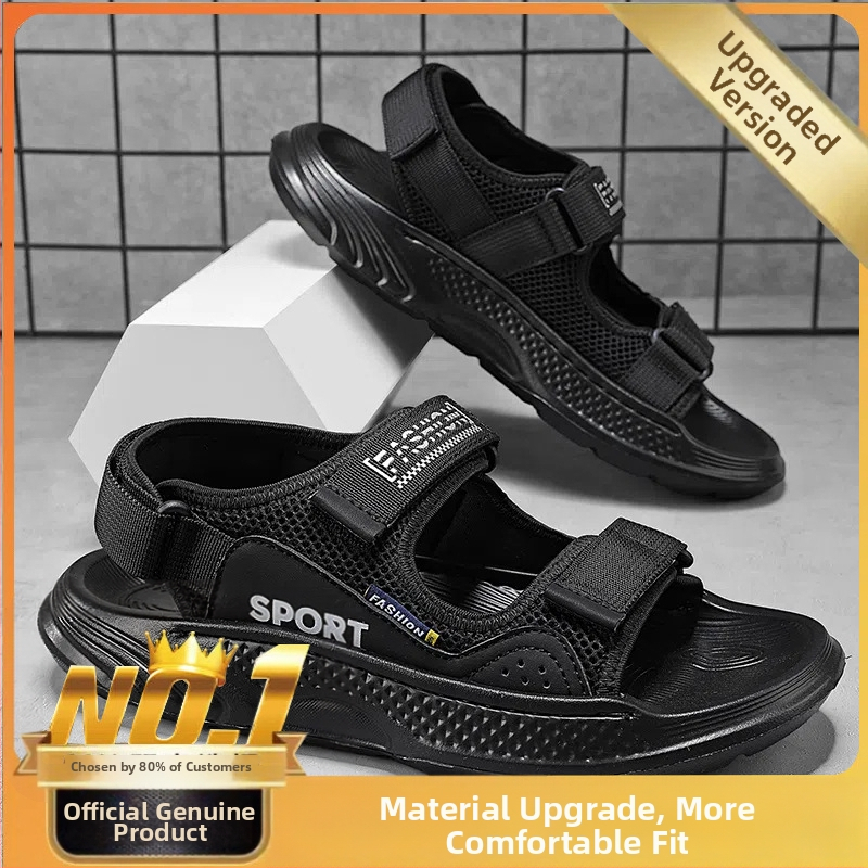 Meeste võrgusandaalid plaažile avatud varbaga, hingavad, libisemiskindlad