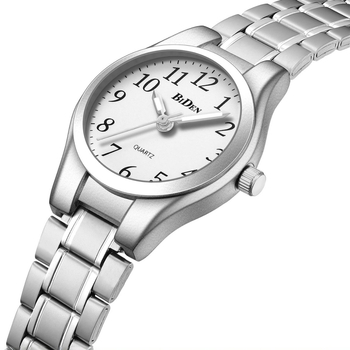 Biden мъжки спортен кварцов часовник, аналогов дисплей, кръгъл циферблат, корпус от сплав, стоманен каиш, водоустойчив до 30 м