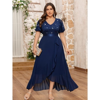 Φόρεμα παρανύφας με παγιέτα δαντέλα, V‑λαιμός, καλοκαιρινή έκδοση, Μάρκα Other