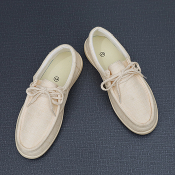 Meeste linased tennised, kevad-suve 2025, madal kõrgus, nööriga kinnitatavad, kummist talla