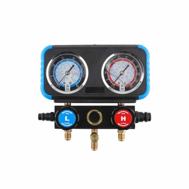 R134A jahutusagensi rõhu mõõtja diafragmaga ja kahekordse skaala klapiga – auto kliimaseadmete tööriistakomplekt