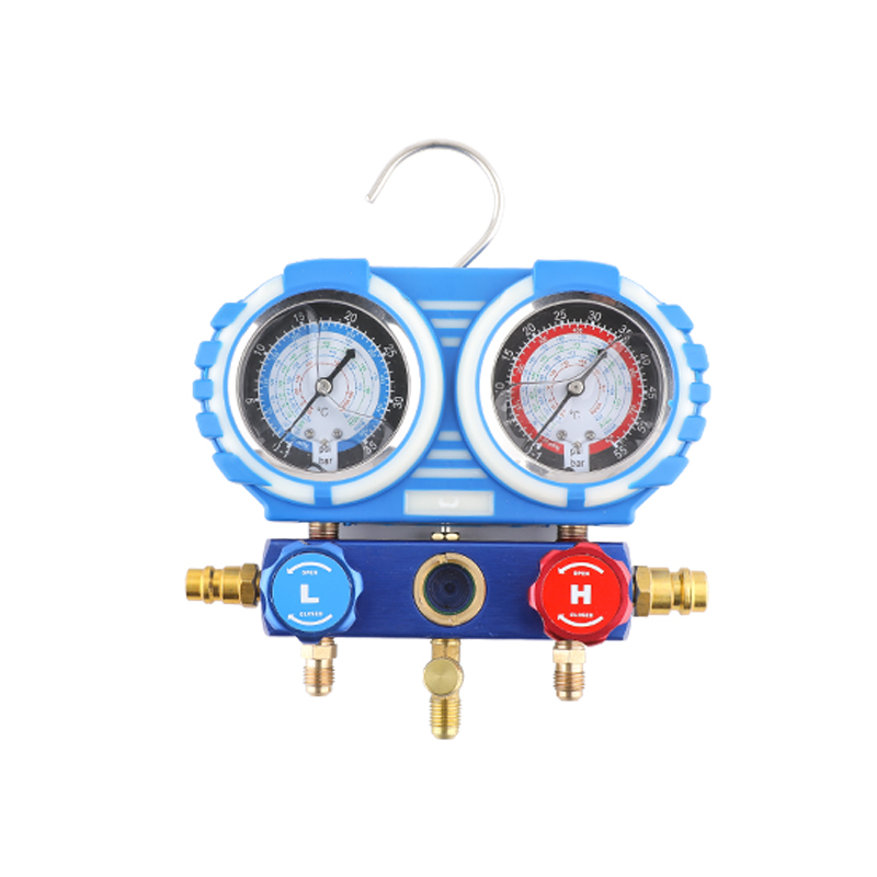 R134A jahutusagensi rõhu mõõtja diafragmaga ja kahekordse skaala klapiga – auto kliimaseadmete tööriistakomplekt
