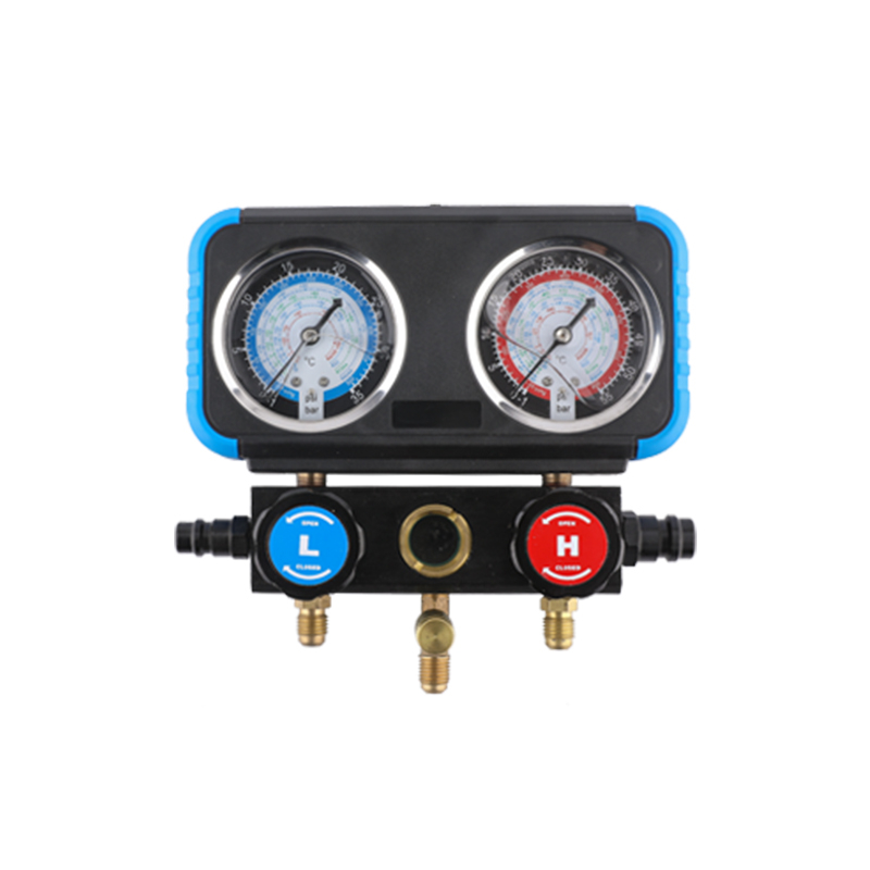 R134A jahutusagensi rõhu mõõtja diafragmaga ja kahekordse skaala klapiga – auto kliimaseadmete tööriistakomplekt