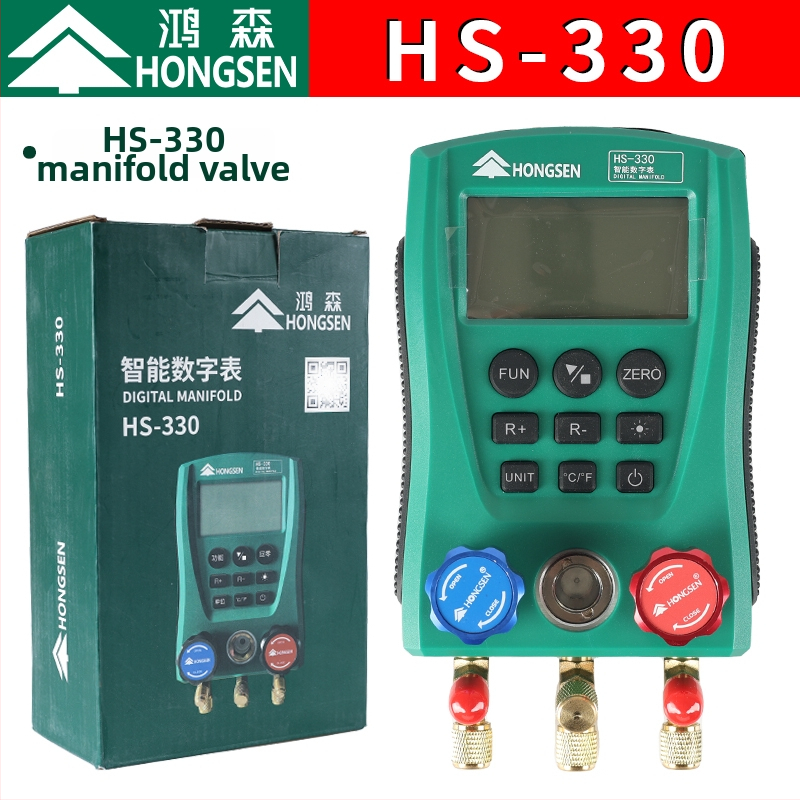 R134A jahutusagensi rõhu mõõtja diafragmaga ja kahekordse skaala klapiga – auto kliimaseadmete tööriistakomplekt