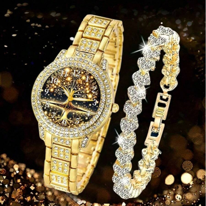 Juveelkäekell romaani cifernikuga, täis teemante, titaniumi sulam korpus, kanvasrihm, liikumine Light wave