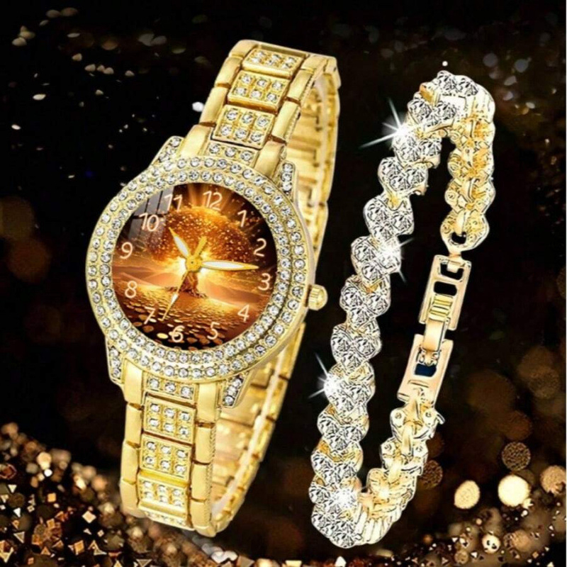 Juveelkäekell romaani cifernikuga, täis teemante, titaniumi sulam korpus, kanvasrihm, liikumine Light wave