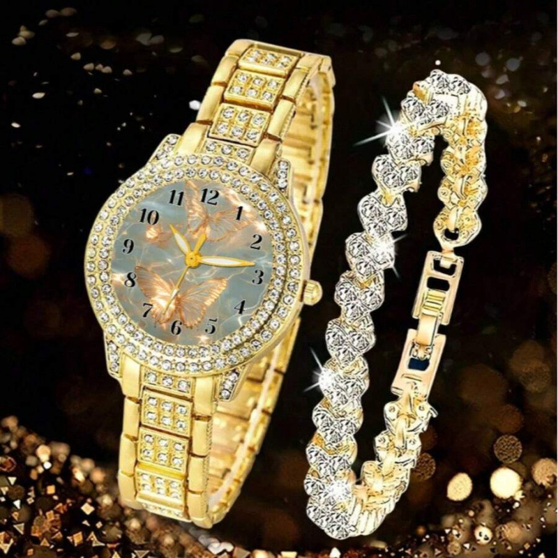 Juveelkäekell romaani cifernikuga, täis teemante, titaniumi sulam korpus, kanvasrihm, liikumine Light wave