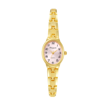 Naiste moodne kvartsikell naise käekell koos ümmarguse metalse korpusega, PU-rihm, pin-sulgus