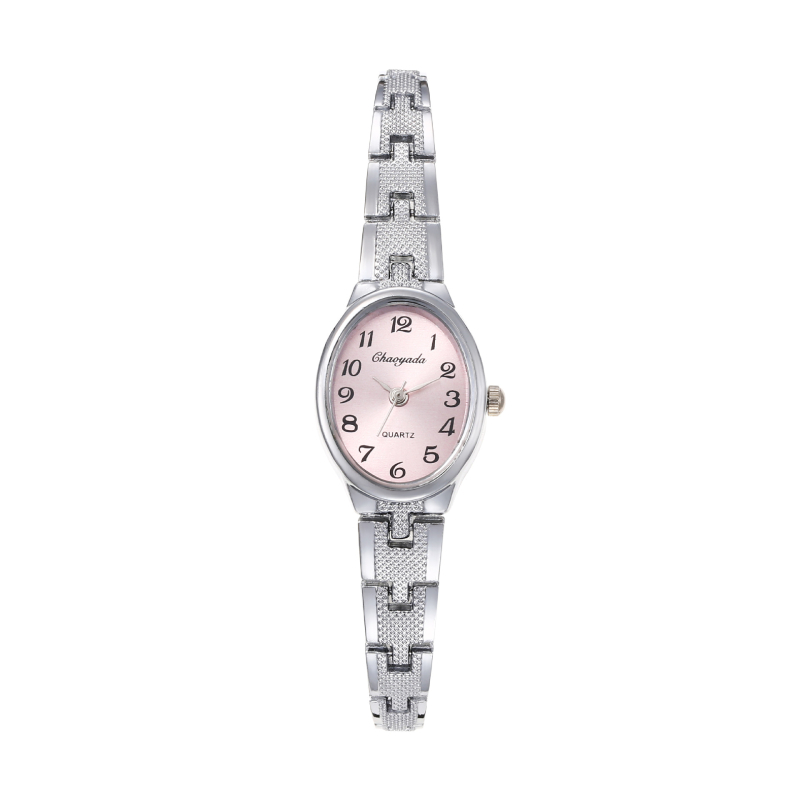 Naiste moodne kvartsikell naise käekell koos ümmarguse metalse korpusega, PU-rihm, pin-sulgus