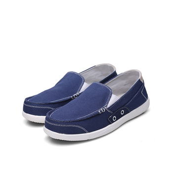 Slip-on kanvasjalanõud, hingavad, madal profiil, kanvas ülemine, kummist talla