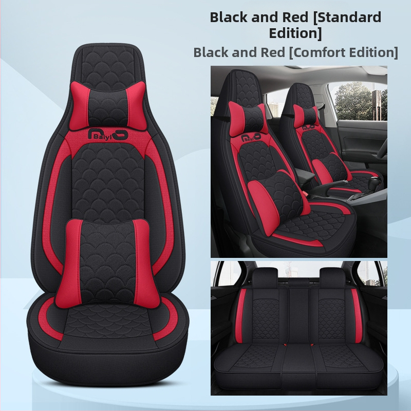 Auto istmekate, täielik katvus, üheosaline disain, nelja aastaaja stiil; Materjal: kiud; Täidis: vaht; Tootekood BYQCYP-XWMLTT-SJ