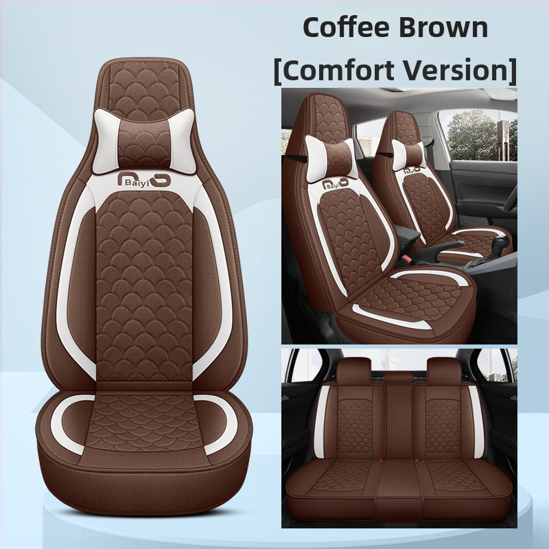 Automašīnas sēdekļu pārvalks, pilns pārklājums, viengabala dizains, četrsezonu stils; Materiāls: šķiedra; Pildījums: putas; Produkta kods BYQCYP-XWMLTT-SJ