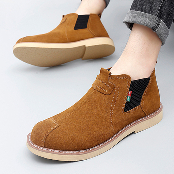 Meeste Martin saapad, pealne osa ehtne nahk, kummist talla, ümmargune varvas