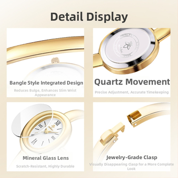 Naisekell ovaalse kujuga ja roostevabast terasest rihm, kvartsliikumine Chenlong 68, safiirkristall, veekindlus 30 m