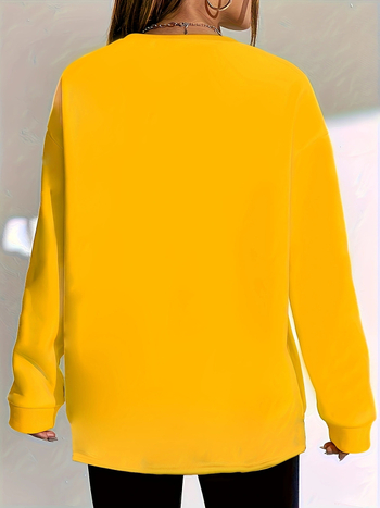 Kaputsiga dressipluus trükiga, paks polüester, talv 2025, linnalähedane hipster-stiil