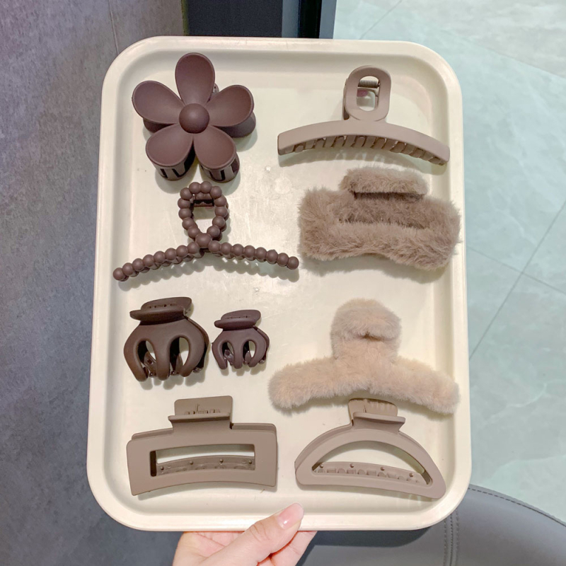 Leopardi printi juukseklipsid, gripper-mehhanismiga, plastikust, Qiyi, naistele