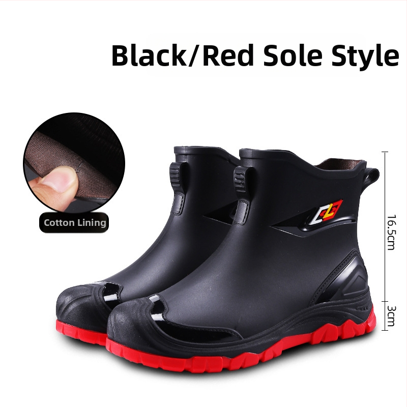 Meeste PVC vihmajalatsid voodriga kunstkarusnahaga, EVA sisetald, kummist talla, vastupidavad, soojad, nelja aastaajas