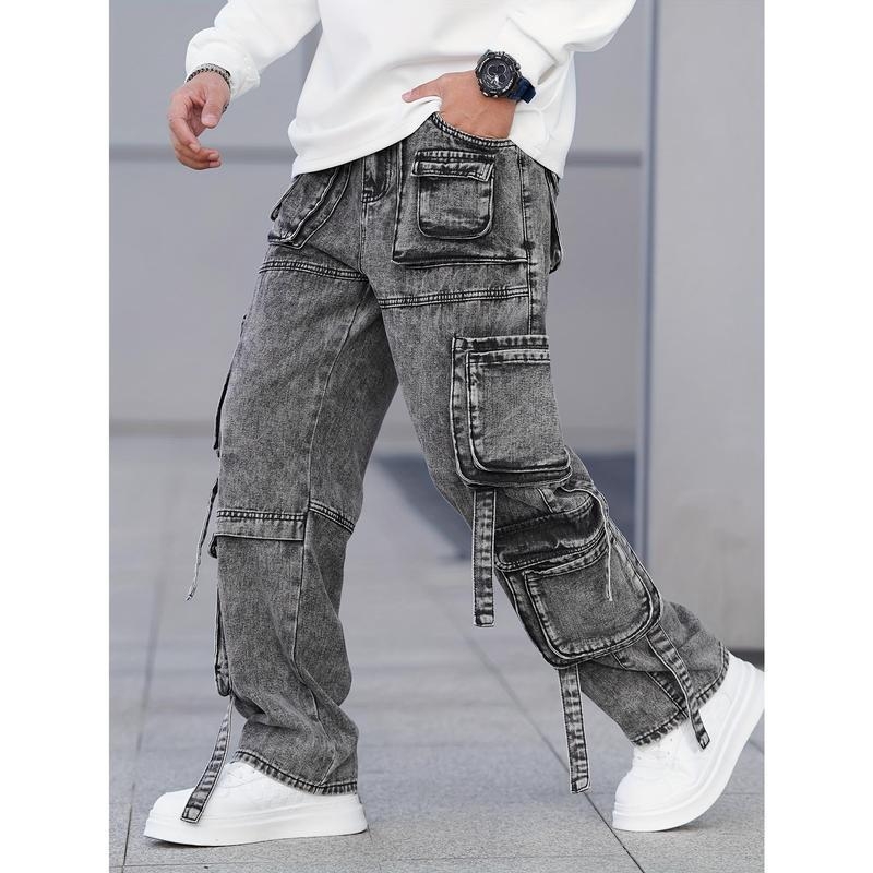 Ежедневни панталони, японски ретро стил, прав кройка, с къси крачоли, висока талия