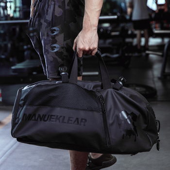 Спортна чанта за фитнес със сухо/мокро отделение, голям капацитет 20–30 л, раница за пътуване с двойни презрамки