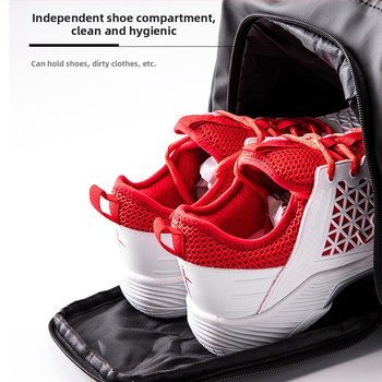 Sportinė kuprinė su sausos–šlapios atskyrimo sistema, didelis talpa 20–30 L, kelioninė kuprinė su dviejų pečių dirželiais