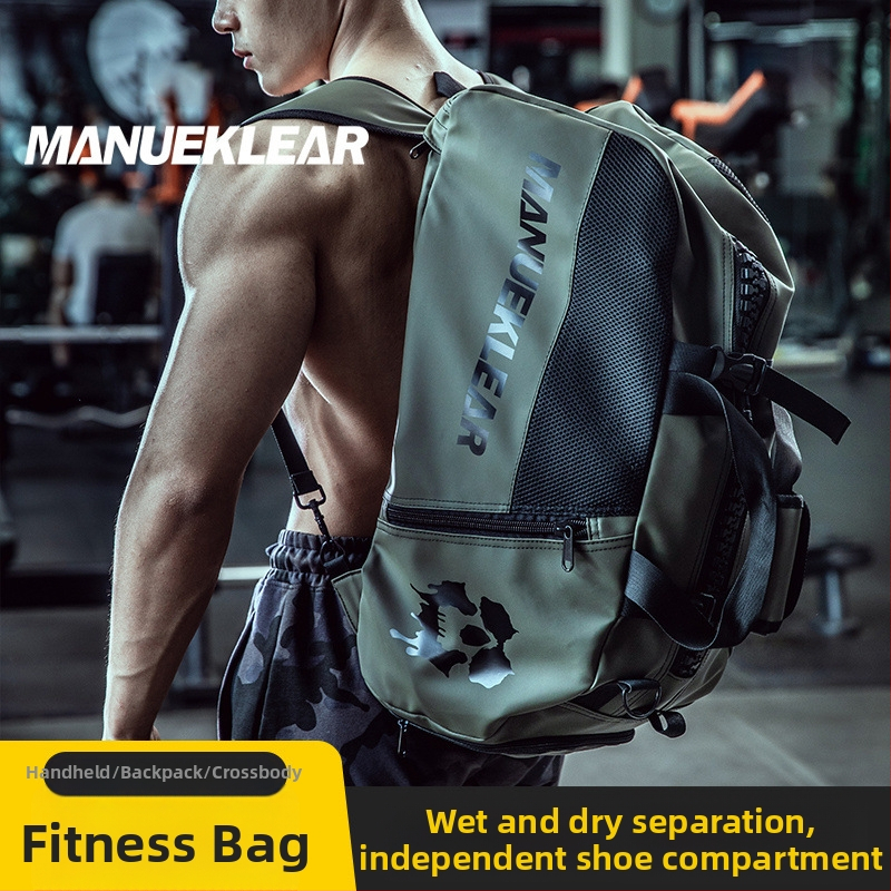 Športová taška s oddelením suché/mokré, veľká kapacita 20–30 L, cestovná taška s dvojramennými popruhmi