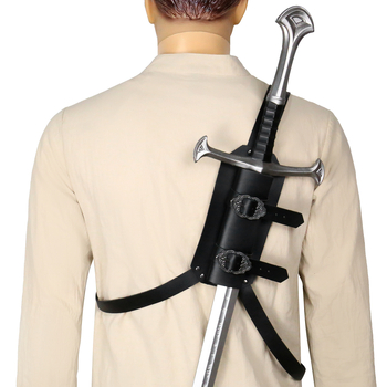 Средновековен калъф за меч за обратно носене — за еднолентов меч, стил Ренесанс и Викинг, ретро за Хелоуин косплей; Ficino на склад, за възрастни, есен 2025