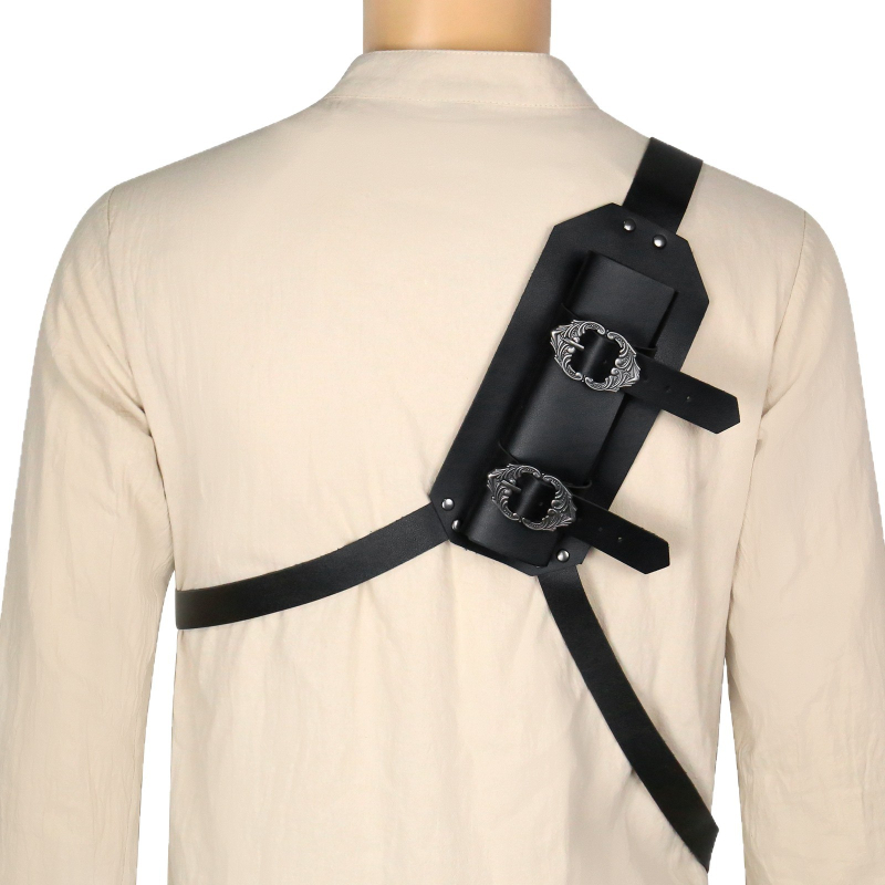 Средновековен калъф за меч за обратно носене — за еднолентов меч, стил Ренесанс и Викинг, ретро за Хелоуин косплей; Ficino на склад, за възрастни, есен 2025