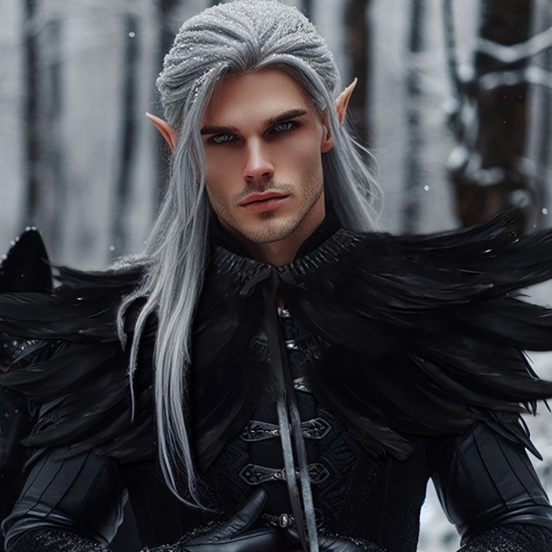 Средновековен костюм за вещица: пернат шал-наметало, жилетка, фалшив яка и дяволски рога – Хелоуин, за възрастни, пролет 2025