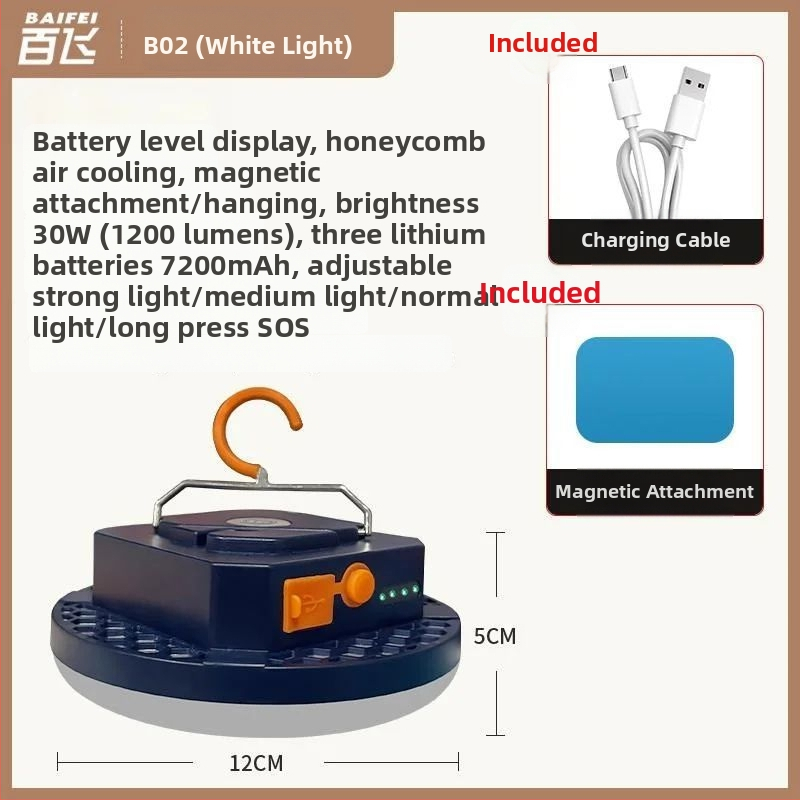 Къмпинг лампа с презареждаема — лампа накаливания, Powerful factory