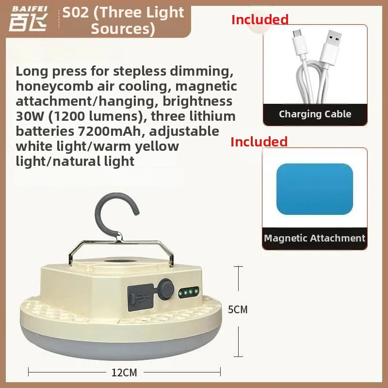 Къмпинг лампа с презареждаема — лампа накаливания, Powerful factory