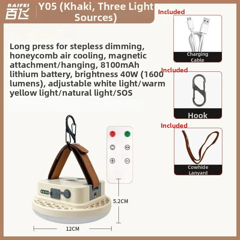 Къмпинг лампа с презареждаема — лампа накаливания, Powerful factory
