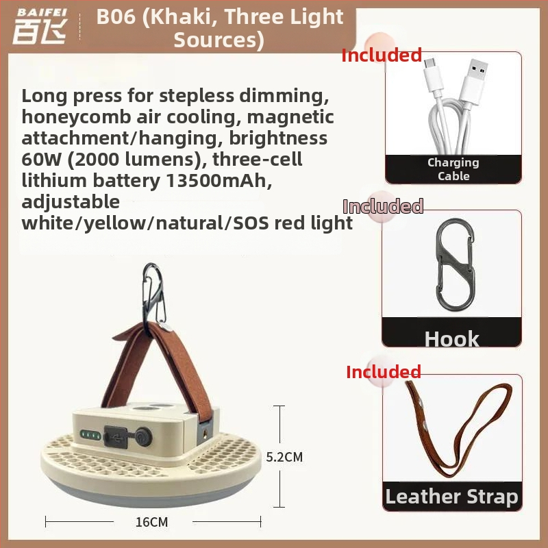 Къмпинг лампа с презареждаема — лампа накаливания, Powerful factory