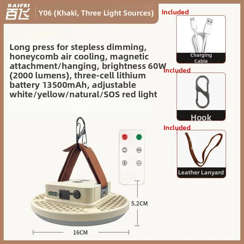 Къмпинг лампа с презареждаема — лампа накаливания, Powerful factory