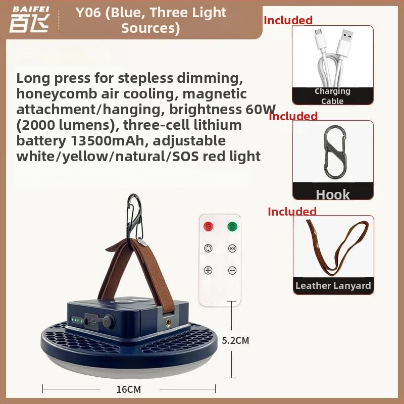 Къмпинг лампа с презареждаема — лампа накаливания, Powerful factory