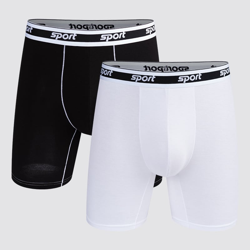 Мъжки боксерки от модал, дишаща плетена материя; средна талия; безшевна конструкция; едноцветен модел