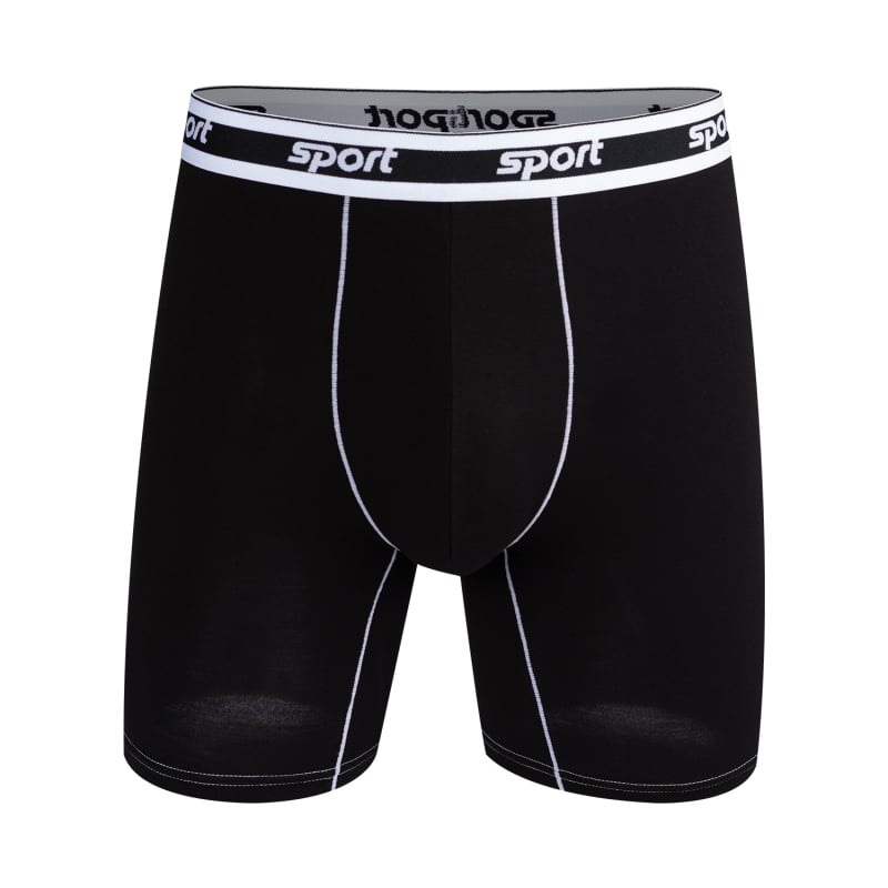 Vīriešu bokseršorti no modal auduma, elpojošs adītais materiāls; vidējā josta; bezšuvju konstrukcija; vienkrāsains raksts