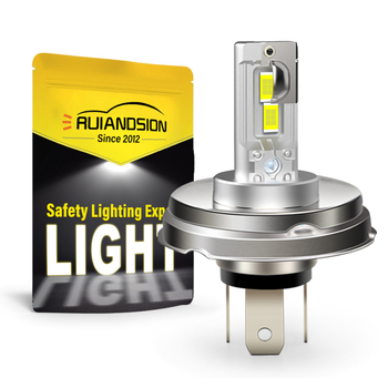 LED мотоциклетни фарове H4 P45T, светлинен източник 3570×4, мощност 21.6W, напрежение 12-18V, светлинен поток 4000 lm