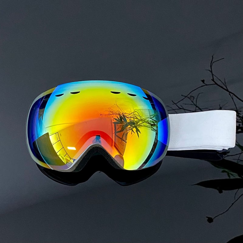 Ски очила със двойнослойни антизамъгляващи лещи, голяма сферична леща, регулируем диоптър, водоустойчиви, за възрастни (двойнослойни | антизамъгляващи лещи | голяма сферична леща | регулируем диоптър | водоустойчиви)
