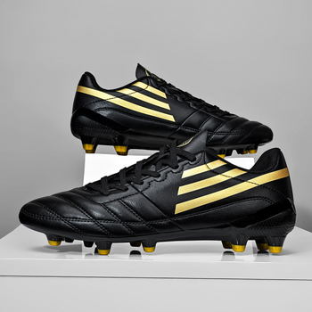 Футболни обувки с нисък връх, унисекс, синтетична кожа за горна част, подметка от гума, предно връзване, подходящи за естествена трева и изкуствен терен