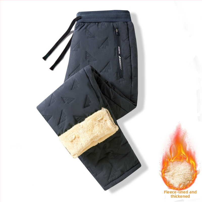 Naistele fleece-vooderiga talvepüksid, sirge lõikega, tuulekindlad, polüester, nööriga kinnitamine